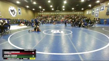 150 lbs Cons. Round 7 - Pedro Coronado, Paso Robles vs Kaileb Cadena, Bakersfield Christian