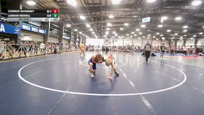 138 lbs Rr Rnd 2 - Connor Mckinney, Wc Demolition Team - HSB vs Landan Riddell, Blue And White Wrestling Club - HSB