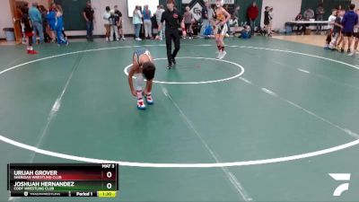 90 lbs Quarterfinal - Joshuah Hernandez, Cody Wrestling Club vs Urijah Grover, Sheridan Wrestling Club