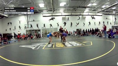 160 lbs Round 2 (16 Team) - Paris Ford, Albion vs Sofia Toledo, Lindsey Wilson College