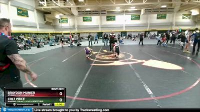 100 lbs Cons. Round 2 - Colt Price, Harding County Youth Wrestling vs Braydon Munier, Sturgis Youth Wrestling