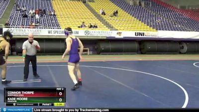 141 lbs Semifinal - Kade Moore, Missouri vs Connor Thorpe, Northern Iowa