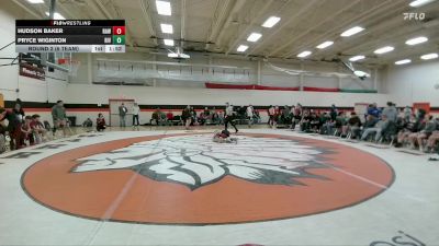 126 lbs Round 2 (6 Team) - Hudson Baker, Rawlins vs Pryce Wiginton, Riverton