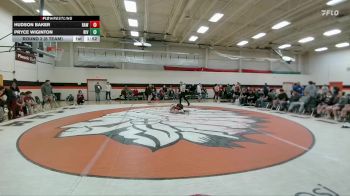 126 lbs Round 2 (6 Team) - Hudson Baker, Rawlins vs Pryce Wiginton, Riverton