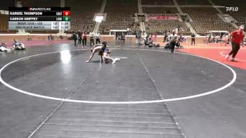 133 lbs 3rd Place Match - Carson Griffey, Reinhardt University (GA) vs Karmel Thompson, Reinhardt University (GA)