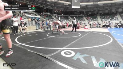 140 lbs 2nd Place - Hunter Roberts, Cushing Tigers vs Zayne Chappell, Tulsa Blue T Panthers