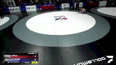 57 lbs Cons. Semi - Denzel Ayala, California vs Abdullah Noori, United Wrestling Club