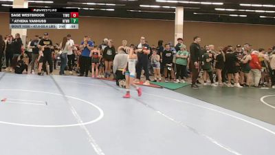 126.8-139.5 lbs Quarters - Brylee Gugelman, Moen Wrestling Academy vs Sarahi Guerrero, Silverback Wrestling Fort Worth