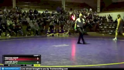 Carter Isley, Northern Iowa vs Tristan Kemp, West Virginia