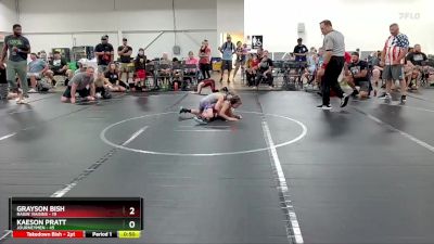 52 lbs Quarterfinal - Grayson Bish, Ragin` Raisins vs Kaeson Pratt, Journeymen