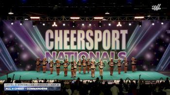 All 4 Cheer - Commanders [2026 L3 Senior - D2 - Medium Day 2] 2026 CHEERSPORT National All Star Cheerleading Championship