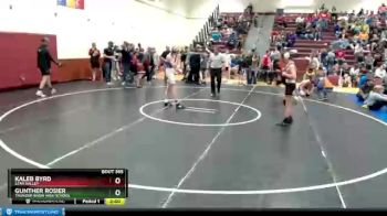 120 lbs Champ. Round 3 - Gunther Rosier, Thunder Basin High School vs Kaleb Byrd, Star Valley