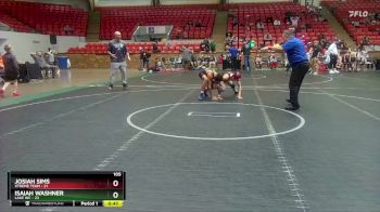 105 lbs Semis (4 Team) - Josiah Sims, Xtreme Team vs Isaiah Washner, Lake WC