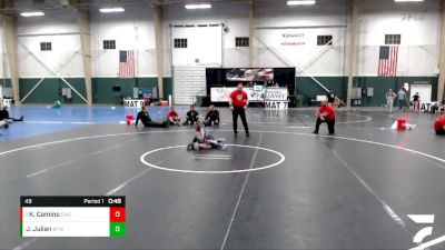 49 lbs Round 5 - Kye Camino, Douglas Wrestling Club vs Jet Julian, Bryan Youth Wrestling