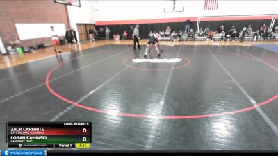 145 lbs Cons. Round 5 - Zach Carnrite, Crystal Lake (CENTRAL) vs Logan Kaminski, LOCKPORT (Twp)