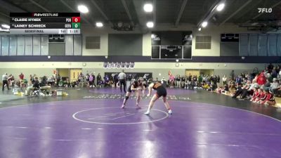 135 lbs Semifinal - Claire Hynek, Prairie, Cedar Rapids vs Lainey Schreck, Cedar Falls