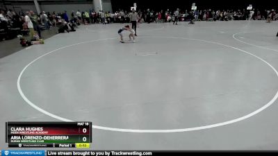 45-49 lbs Semifinal - Aria Lorenzo-DeHerrera, Duran Wrestling Club vs Clara Hughes, Moen Wrestling Academy