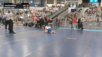 115 lbs Champ. Rd Of 16 - Dalton Regehr, Bonners Ferry Wrestling Club vs Brexten Lamb, Cougars Wrestling Club