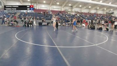 130 lbs 5th Place Match - Sophia Fodera, Poway RTC vs Sierra Fahn, Granite Wrestling Club