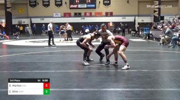 141 lbs 3rd Place - Drew Marten, Central Michigan vs Corey Shie, Army