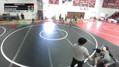 144 lbs Semifinal - Jason Martinez, Silverback Wresting Club vs Brandon Kito, Rowland High School