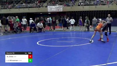 93 lbs Round Of 16 - Antonio Chila, Gibbstown, NJ vs John Winseman, Honeoye Falls, NY