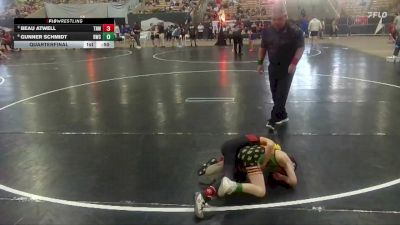 55 lbs Quarterfinal - Beau Atwell, TNWA vs Gunner Schmidt, Rabbit Wrestling Club