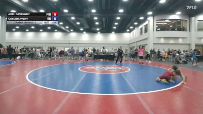 70 lbs Champ. Round 3 - Axel DeVenney, Fury 44 Wrestling Club vs Cayden Avery, Rabbit Wrestling Club