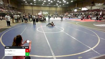 70 lbs Rr Rnd 5 - Diesel Trujillo, Pueblo County WC vs Alijah Ulibarri, Wlv Jr Wrestling