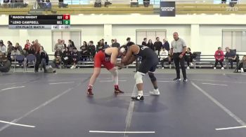 285 lbs 5th Place Match - Mason Knight, Olivet vs Leno Campbell, Millikin