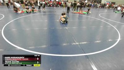 100 lbs Cons. Round 3 - Travis Gauvin, Bear Cave Wrestling Club vs Haris Nurakhunov, Community Youth Center - Concord Campus Wrestling