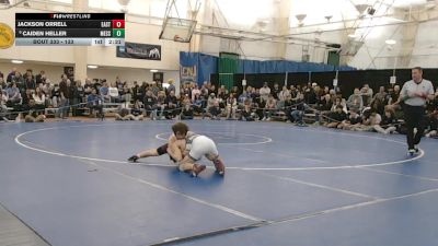 133 lbs 5th Place Match - Jackson Orrell, Eastern vs Caiden Heller, Messiah