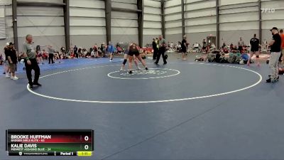 190 lbs Final - Brooke Huffman, Badger Girls Elite vs Kalie Davis, Midwest Assasins Blue