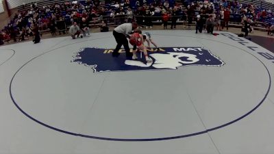 12U Boys - 86 lbs Champ. Round 2 - Bradley Rupiper, X-Factor Elite Wrestling vs Anze Williams, Meridian Maniacs Wrestling Club