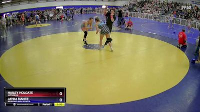 145 lbs Quarterfinal - Hailey Holgate, Sutherlin vs Jayda Nance, Redmond High School