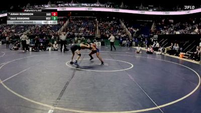 2A 106 lbs Champ. Round 1 - Dax Osborne, West Stanly vs Judah Robinson, Southeast Alamance High School