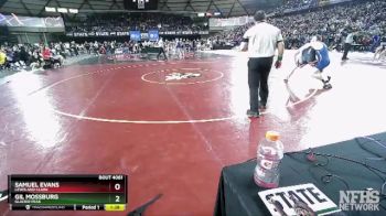 4A 150 lbs Champ. Round 1 - Gil Mossburg, Glacier Peak vs Samuel Evans, Lewis And Clark