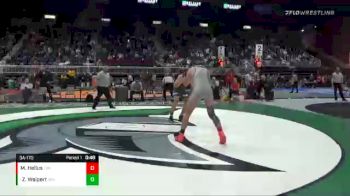 3A-170 lbs Cons. Round 1 - Zach Weipert, Green River vs Matthew Hellus, Torrington