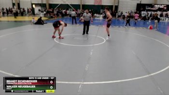 157 lbs Champ. Round 2 - Brandt Eichenberger, Torrington Wrestling Club vs Walker Neugebauer, Holly