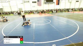 65 lbs Semifinal - Waylon Shroyer, Misfits vs Darius Saremi, Top Dog WC