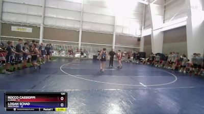 120 lbs Placement Matches (8 Team) - Rocco Cassioppi, Illinois vs Logan Schad, Wisconsin