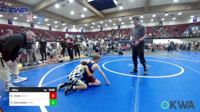 46 lbs Consi Of 16 #2 - Samuel Voss, Skiatook Youth Wrestling vs Giovanni Gonzales, Standfast