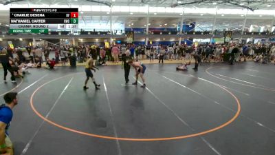 150 lbs Champ. Round 2 - Charlie Desena, Unattached vs Nathaniel Carter, Unattached