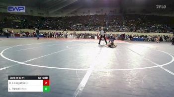 133 lbs Consi Of 32 #1 - Quinn Livingston, Cascia Hall vs Luke Parcell, Bishop McGuinness JH