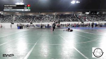 100 lbs 3rd Place - Salma Martinez, El Reno vs Lyla Perry, Shawnee Wrestling