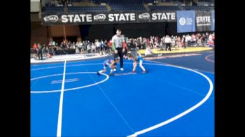 41-44 lbs Quarterfinal - Sawyer Stockdale, CNWC Concede Nothing Wrestling Club vs Dru Dunigan, NWWC