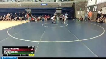 132 lbs Semifinal - Naynay Martinez, Unattached vs Brayden Cosens, Unattached