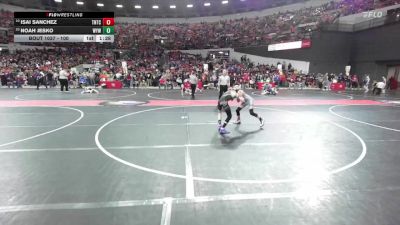 100 lbs Champ. Round 1 - Noah Jesko, Waupun Youth Wrestling vs Isai Sanchez, Team Nazar Training Center