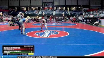 5A-132 lbs Quarterfinal - Sebastian Melendez, Greenbrier vs Durben Carpenter, Chattahoochee HS