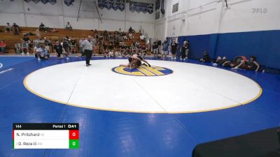 144 lbs Cons. Round 6 - Daniel Reza Iii, Rebel WC vs Nathan Pritchard, Nevada Elite